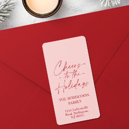 Ost till Helgdagarna Festive Adressetikett