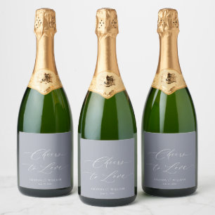 Ost till Kärlek Champagne Flaska-etikett