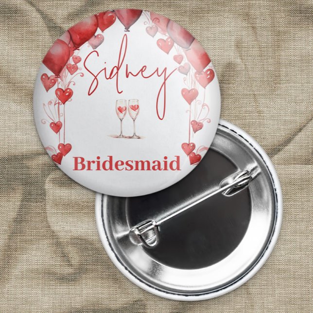 Ost till Kärlek Möhippa Bridesmaid Knapp (Skapare uppladdad)
