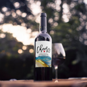 Ost till Kärlek Skratt lyckligtvis allt efter Bröl Vinflaska Etikett