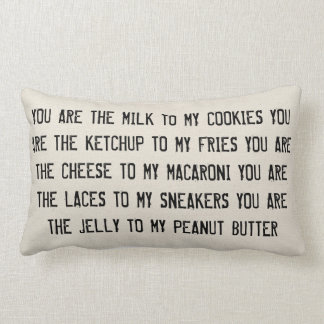 Ost till min makaronkudde lumbarkudde