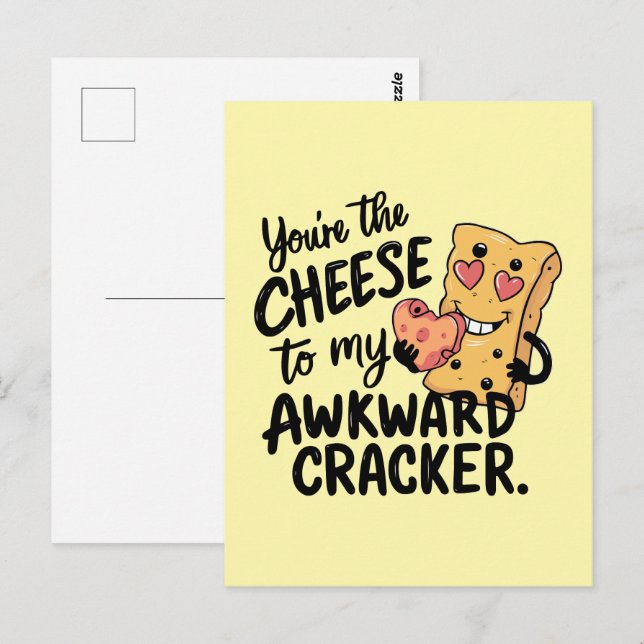 Ost till My Awkward | Funny och Cute Valentine Vykort (Fram/baksida)