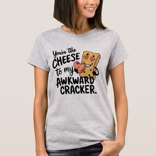 Ost till My Awkward | Funny Valentines day T Shirt (Framsida)