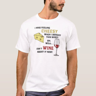 ost & vin-ljus skjorta t-shirt