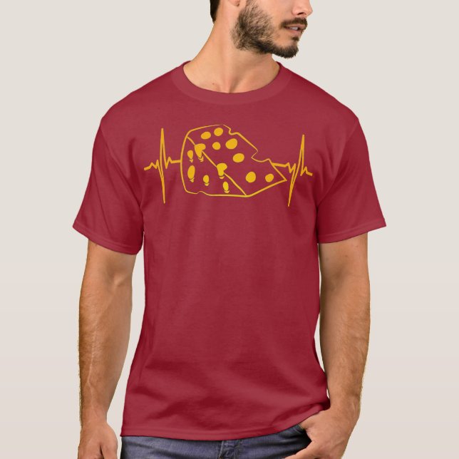 Ost Wedge Heartslag Grilled Dairy Farming _16 T Shirt (Framsida)