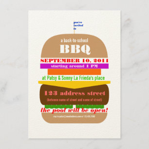Ostaburgare BBQ grillfest inbjudan mall