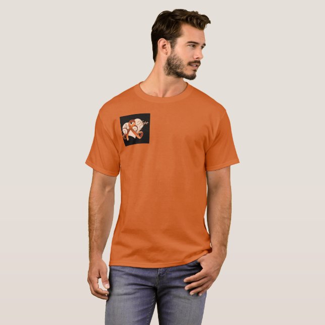 Ostadiga fotgängare t-shirt (Hel framsida)
