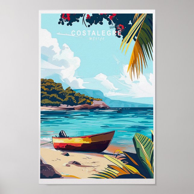 ostalegre Mexico Travel Skriv ut Poster (Framsidan)