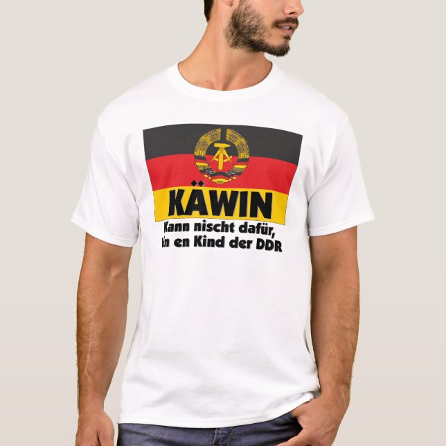 Ostalgie Käwin Ein Kind der DDR Deutschland T Shirt (Framsida)