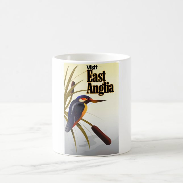 Östangliens vintage-resaffisch kaffemugg (Center)