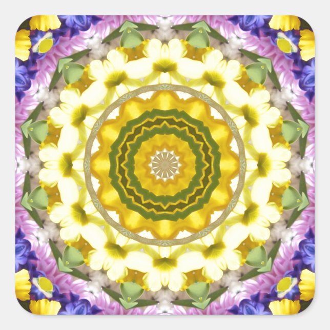 Ostara 1 fyrkantigt klistermärke (Framsida)