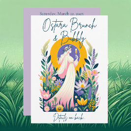 Ostara Brunch & Bubbly Inbjudningskort + Nedladdni