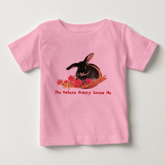 Ostara Bunny Baby Tee Shirt (Framsida)