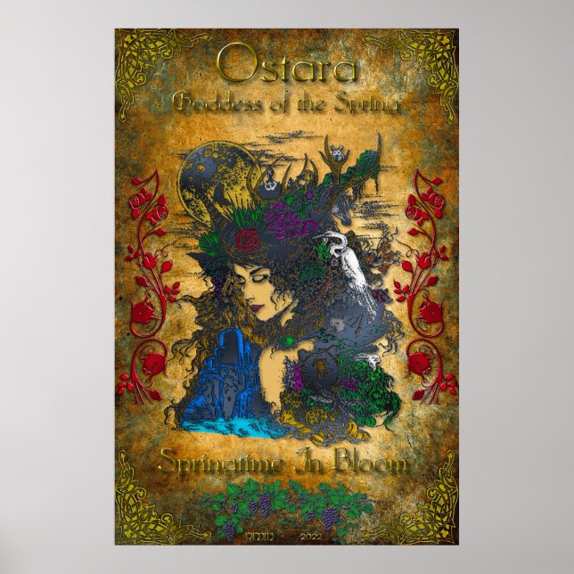 Ostara Goddess från Vår Poster (Framsidan)