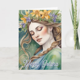 Ostara Goddess Spring Equinox Sabbat Wicca Holiday Kort