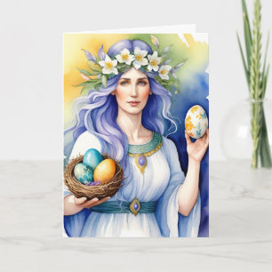 Ostara Gudinna Vårjämdag Sabbat Wicca Högtid Kort