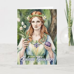 Ostara Gudinna Vårjämdag Sabbat Wicca Högtid Kort