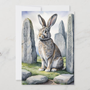 Ostara Kanin Vår Dagjämning Eostre Wicca Julkort
