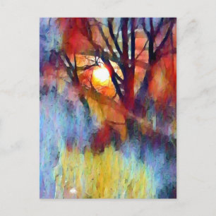 Ostara Moonrise Vykort
