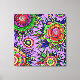 OSTARA: Mystisk Violett - Maximalistisk Galleri Ca Canvastryck