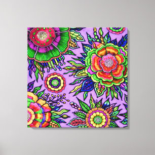 OSTARA: Mystisk Violett - Maximalistisk Galleri Ca Canvastryck