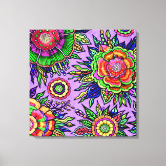 OSTARA: Mystisk Violett - Maximalistisk Galleri Ca Canvastryck