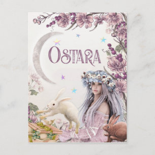 Ostara Pagan Fantasy Art Postcard Vykort