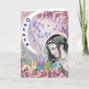 Ostara Pagan hälsningkort Helgkort