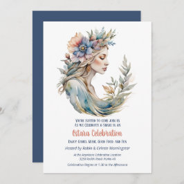 Ostara Spring Equinox Flower Goddess Sabbat Inbjudningar