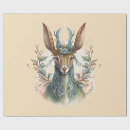 Ostara Wiccan Magic Stag Decoupage Presentpapper