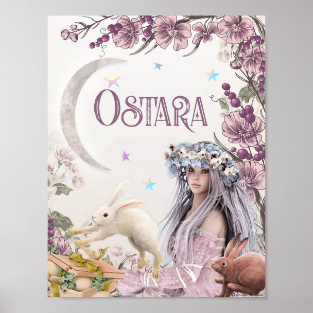 OSTARA WICCAN SABBAT POSTER (Framsidan)