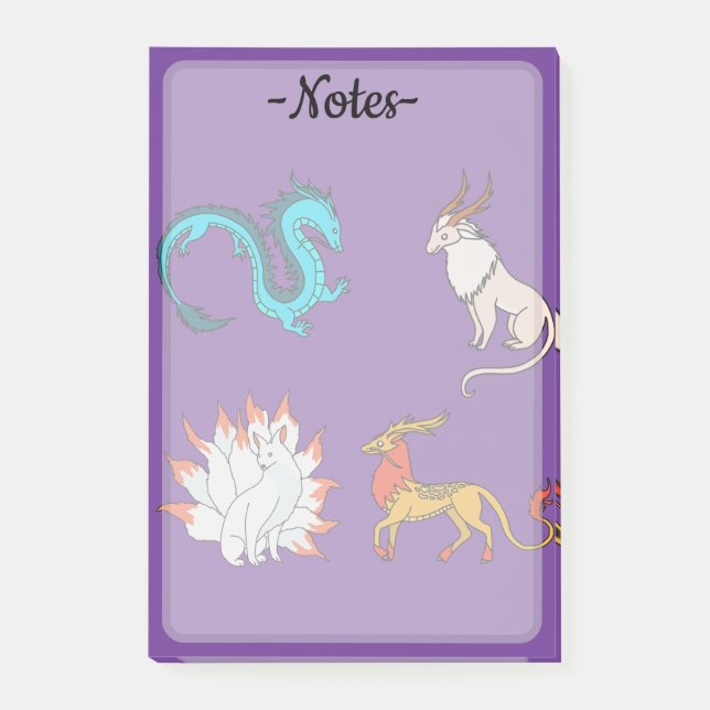 Östasien Folklore Post-It-lappar Post-it Block (Framsida)