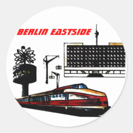 Ostberlin Design Runt Klistermärke