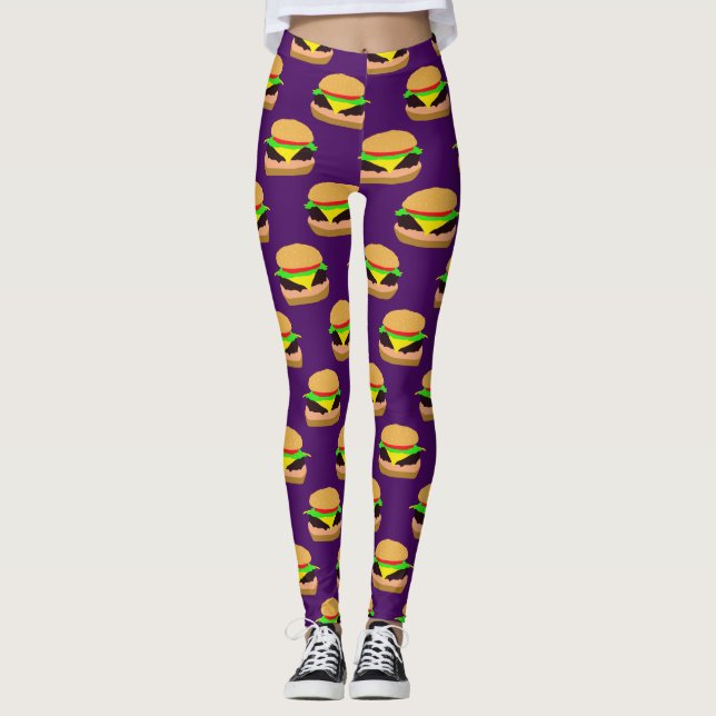 Ostburgare Mönstrade Leggings (Framsida)