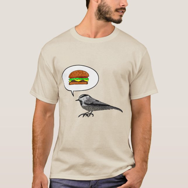 Ostburger Bird: Mountain Chickadee T Shirt (Framsida)