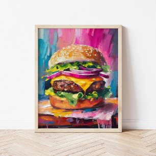 Ostburger Colorful Modern Abstrakt Art Poster