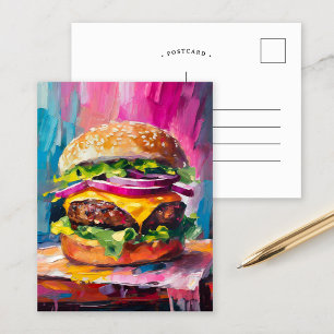 Ostburger Colorful Modern Abstrakt Art Vykort