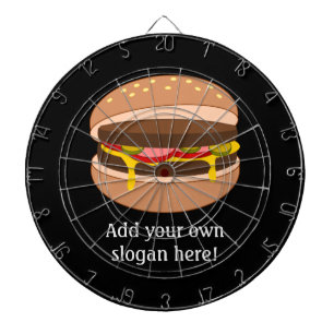 Ostburger - Novelty Food Image med egen text Piltavla