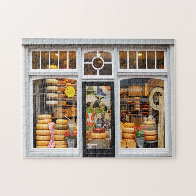 Ostbutik i Amsterdam. Pussel (Horisontell)