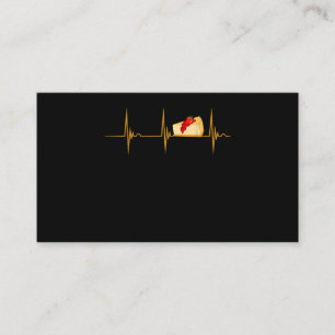 Ostecake Dessert Cheese Cake Heartslag Ekg Pulse Visitkort
