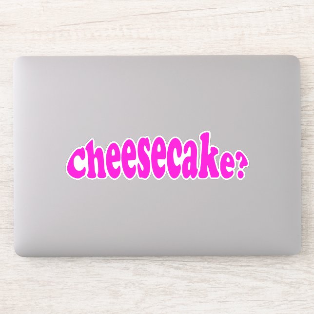 Ostecake Funny Food Quote Joke Klistermärken (Dator)