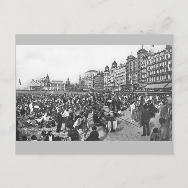 Ostende, circa 1930 helg vykort (Framsida)
