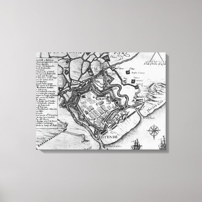 Ostende, från "Commentaries Canvastryck (Framsida)