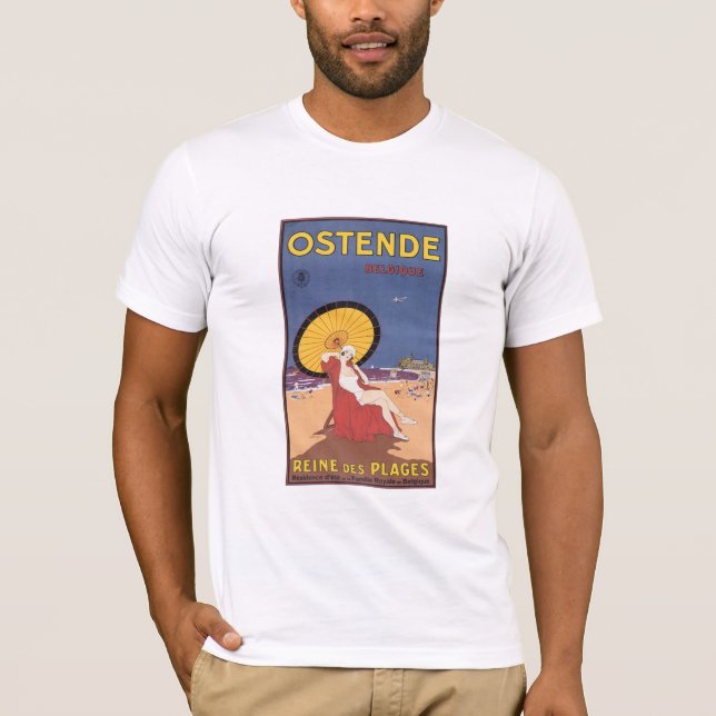 Ostende: Reine des Plages Tee Shirt (Framsida)