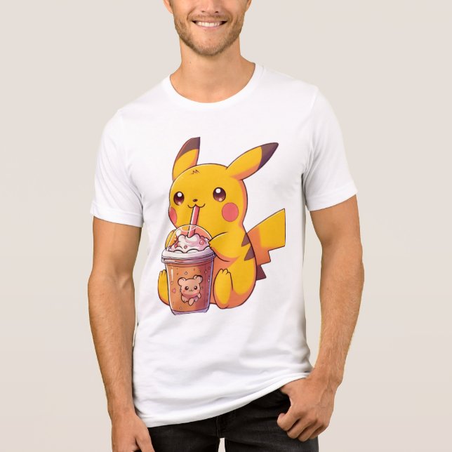 Ostensibly Skiva Pikachu (pokemon) T Shirt (Framsida)