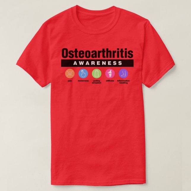 Osteoartrit Infektionskänslighetssymptom T Shirt (Design framsida)