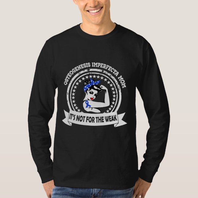Osteogenes imperfeecta Mamma ej för det svaga revb T Shirt (Framsida)