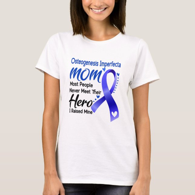 Osteogenesis Imperfecta Awareness Month Ribbon Gif T Shirt (Framsida)