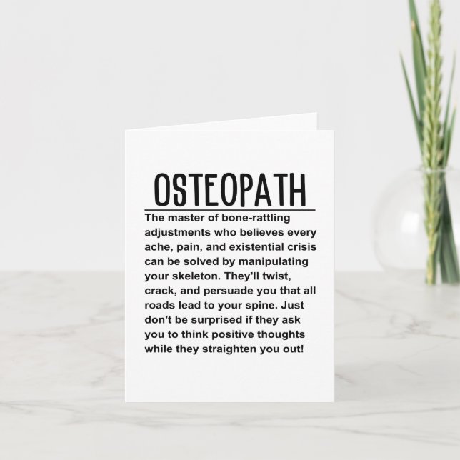 Osteopath Kort (Framsida)
