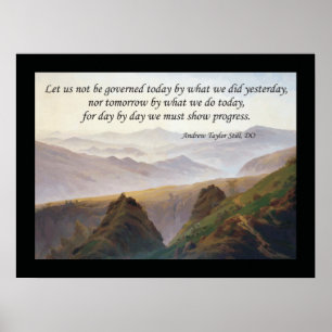 Osteopathic citationstecken vid A.T. Stillbild Poster